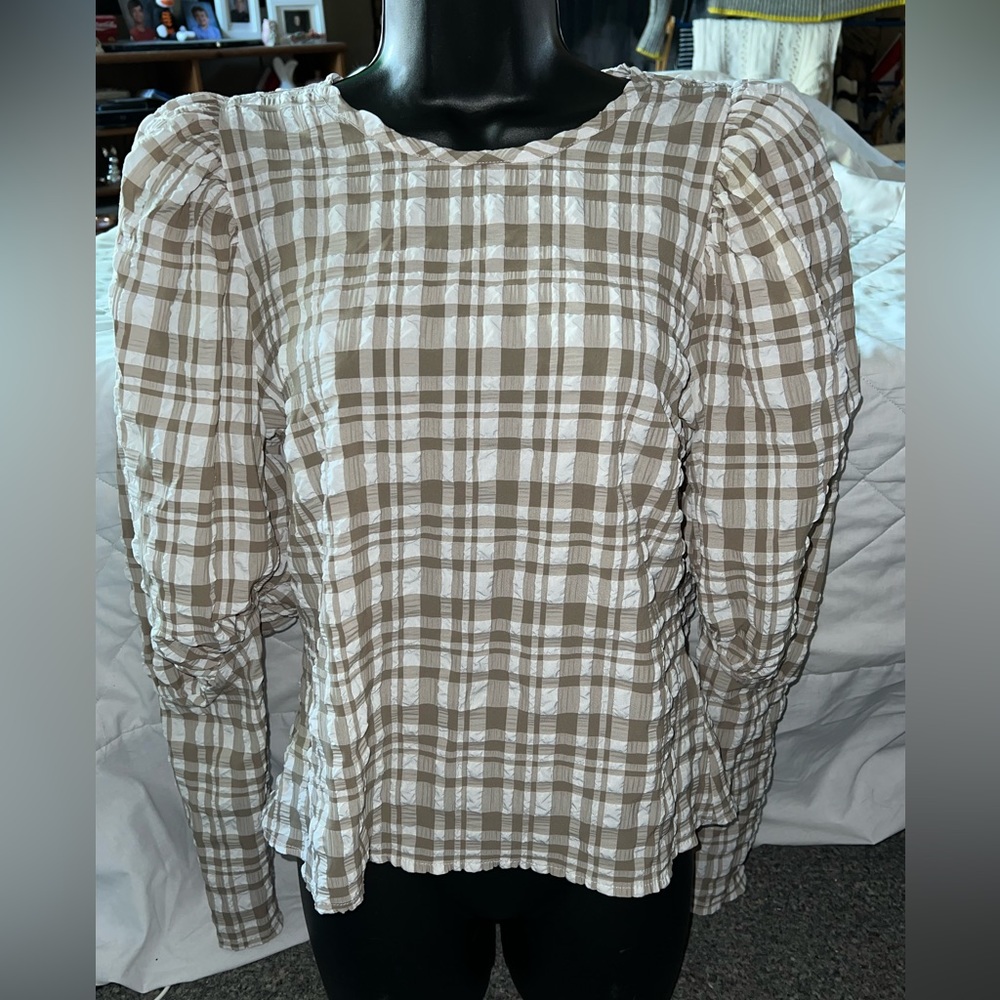 Just Female Hamilton Check Blouse